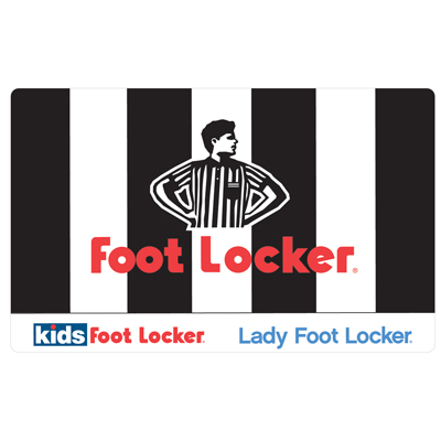 FOOT LOCKER<sup>&reg;</sup> $25 Gift Card - Get in gear with athletic apparel, accessories, and fan gear for the entire family.